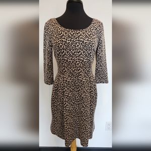 Betsey Johnson Beige abd Black Animal Print Dress